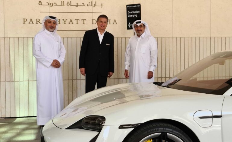 Porsche Centre Doha expands EV charging network with new station in Msheireb Downtown Doha with Park Hyatt Doha