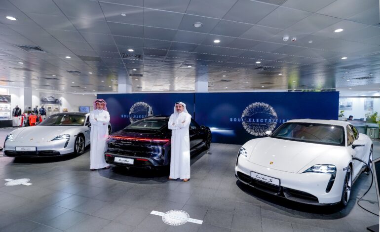 Porsche Centre Doha welcomes all-electric Taycan